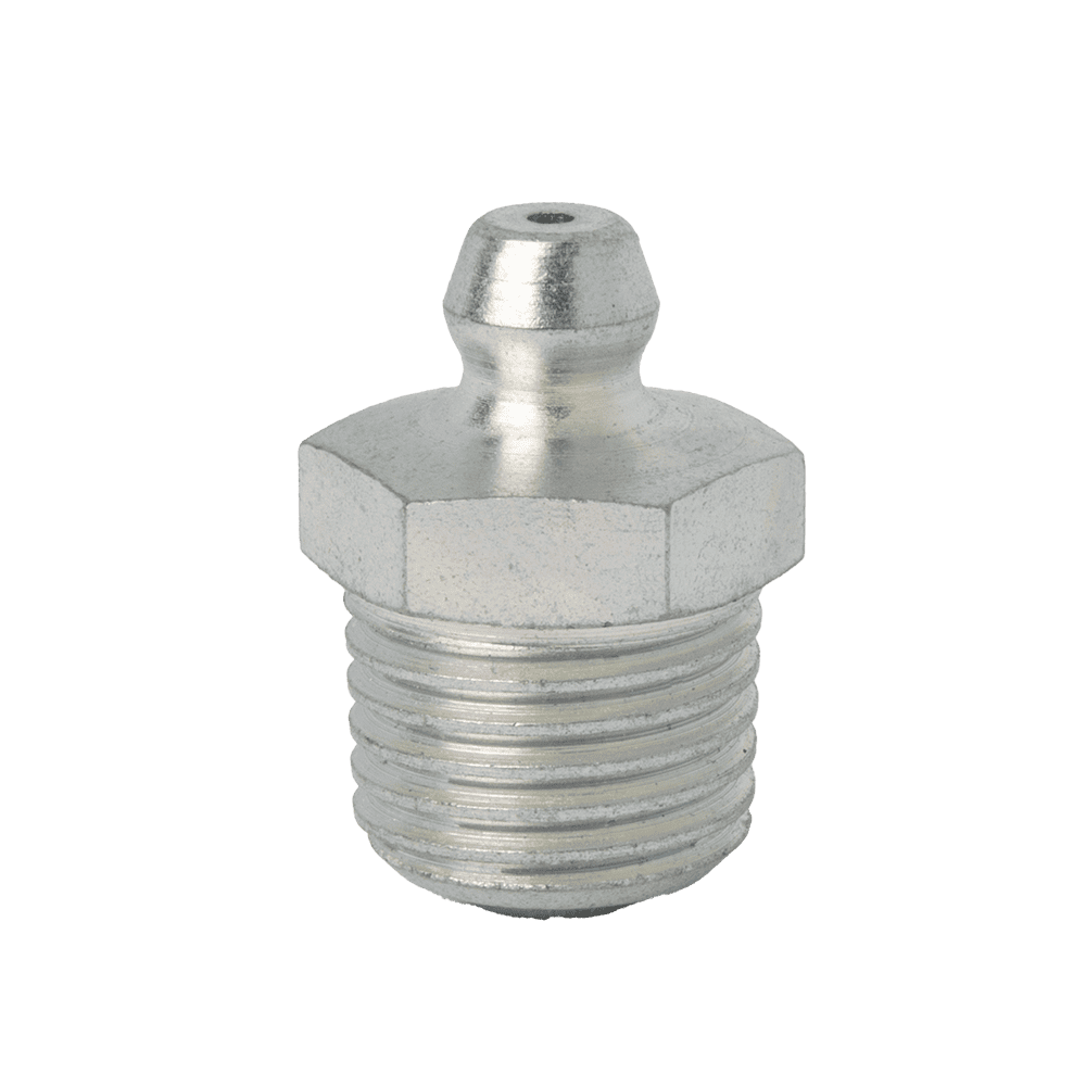 A Silver Bolt With A Nut