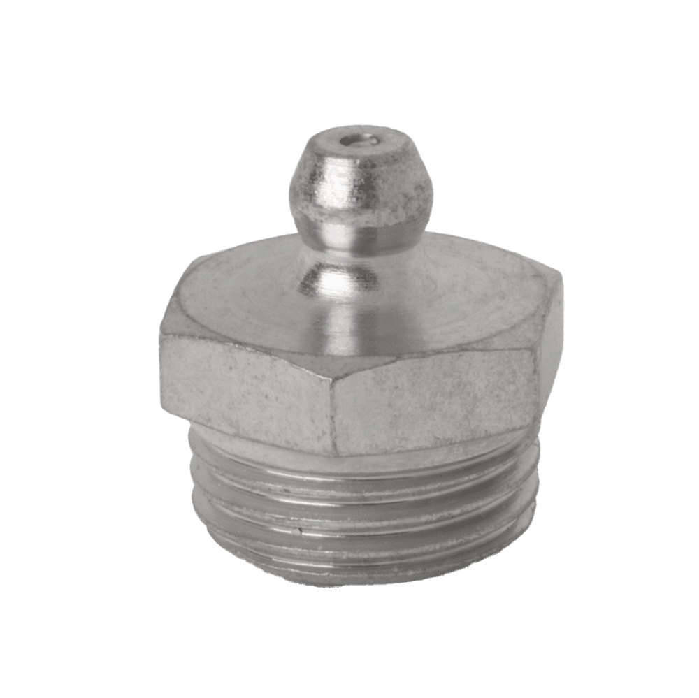 A Silver Bolt With A Nut