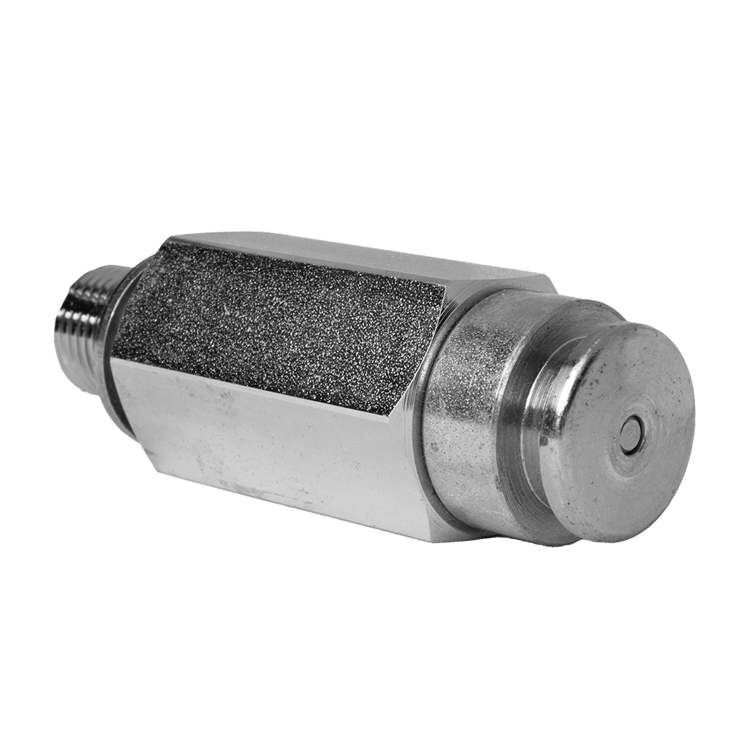 A Metal Cylinder With A Black Background